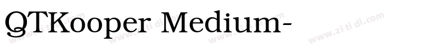 QTKooper Medium字体转换